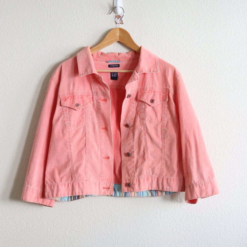 Gap Vintage Y2K 3/4-Sleeve Cropped Jacket